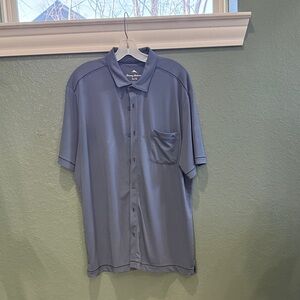 Tommy Bahama Men's Grey Button Down Shirt